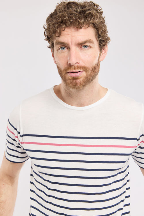 Short-sleeved Breton shirt - lightweight cotton - Armor-lux - 2