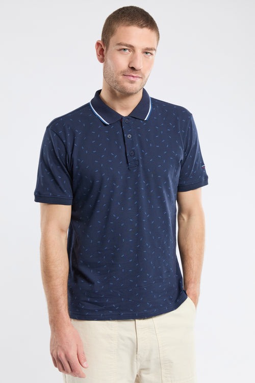 Polo micro-motifs - maille piquée - Armor-lux - 2