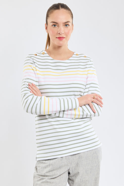 Dreifarbiges Matrosenshirt – dicke Baumwolle - Armor-lux - 4