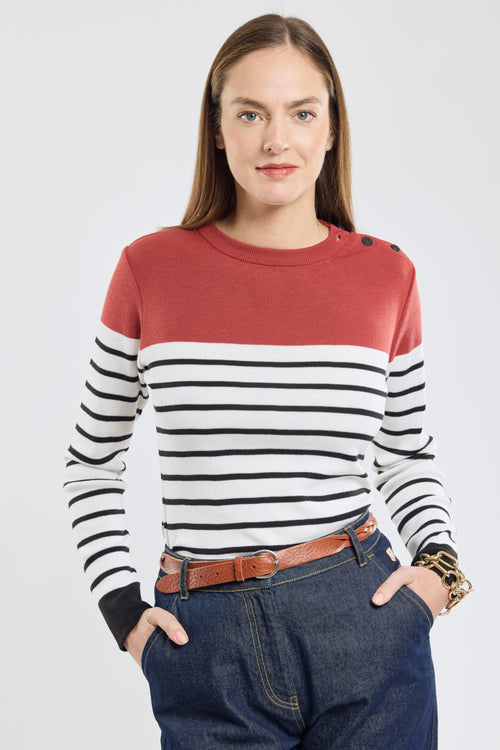 Pull marin avec coudières - laine - Armor-lux - 2