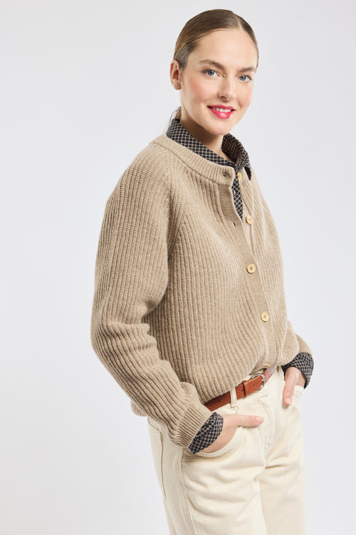 Strickjacke mit Knöpfen – Wolle - Armor-lux - 1