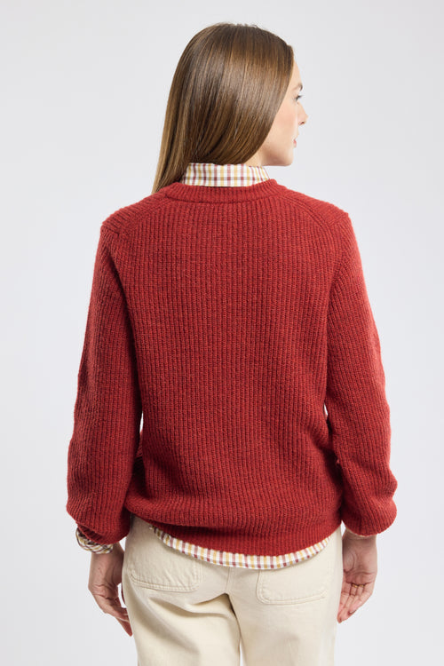 Pull col rond - alpaga et laine - Armor-lux - 4