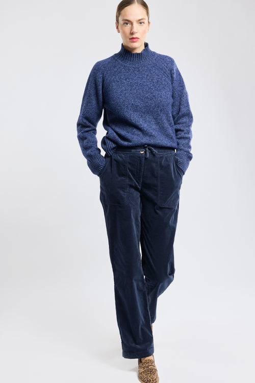 Velvet trousers with elasticated waist - cotton - Armor-lux - 1