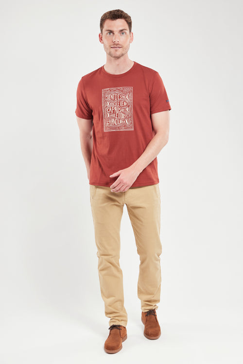 T-Shirt mit Siebdruck „Ostwind“ – leichte Baumwolle - Armor-lux - 3