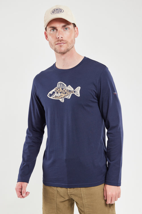 T-Shirt mit langen Ärmeln „explore“ – leichte Baumwolle - Armor-lux - 4