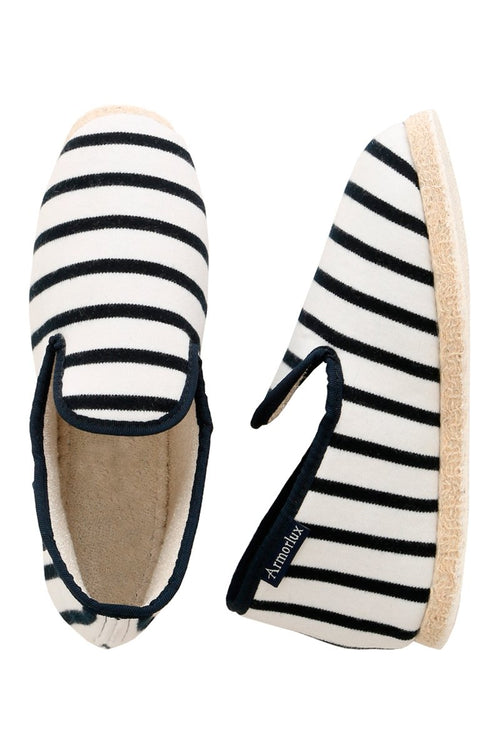 Chaussons rayés du 37 au 43 - coton - Armor-lux - 1