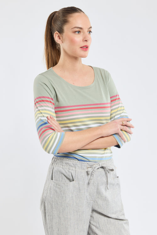 10-colour Breton striped shirt - light cotton - Armor-lux - 4