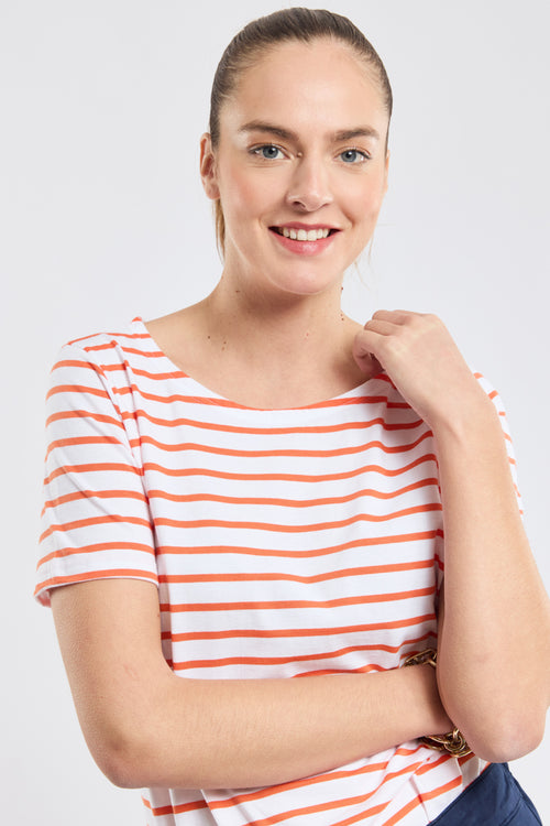 Matrosenshirt mit kurzen Ärmeln – leichte Baumwolle - Armor-lux - 1