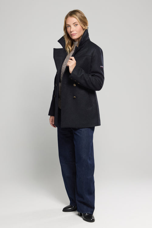‘Pointe du Raz’ pea coat - wool cloth - Armor-lux - 3
