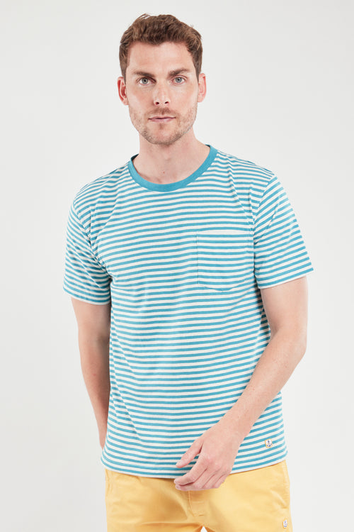 Striped T-shirt - cotton and linen - Armor-lux - 4