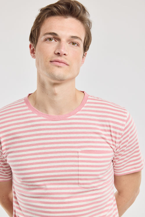 Striped T-shirt - cotton and linen - Armor-lux - 3