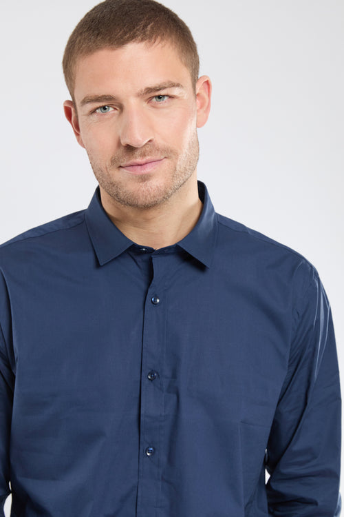 Chemise unie coupe ajustée - coton - Armor-lux - 2