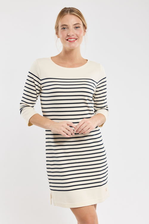 Kleid mit 3/4 Ärmeln „Ile-Tudy - aus dicker Baumwolle - Armor-lux - 3