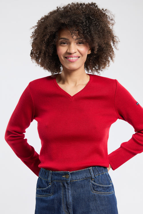 Pullover mit V-Ausschnitt „Locminé - Wolle und Acryl - Armor-lux - 3