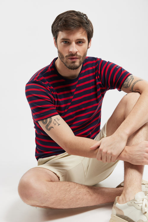 Kurzarm Shirt im Marine-Stil „Morgat - aus Baumwolle - Armor-lux - 1