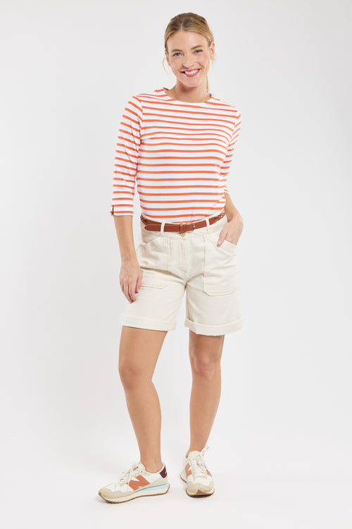 Marinière manches 3/4 - coton rustique - Armor-lux - 3