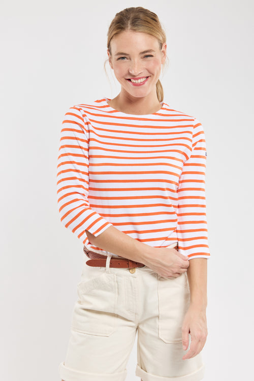 Marinière manches 3/4 - coton rustique - Armor-lux - 1