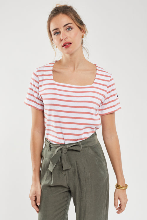 Marinière col carré - coton rustique - Armor-lux - 2