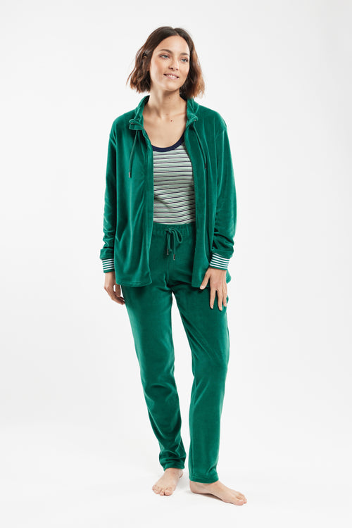 Veste zippée homewear - velours - Armor-lux - 5