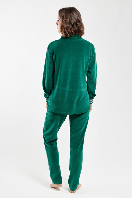 Veste zippée homewear - velours - Armor-lux - 4