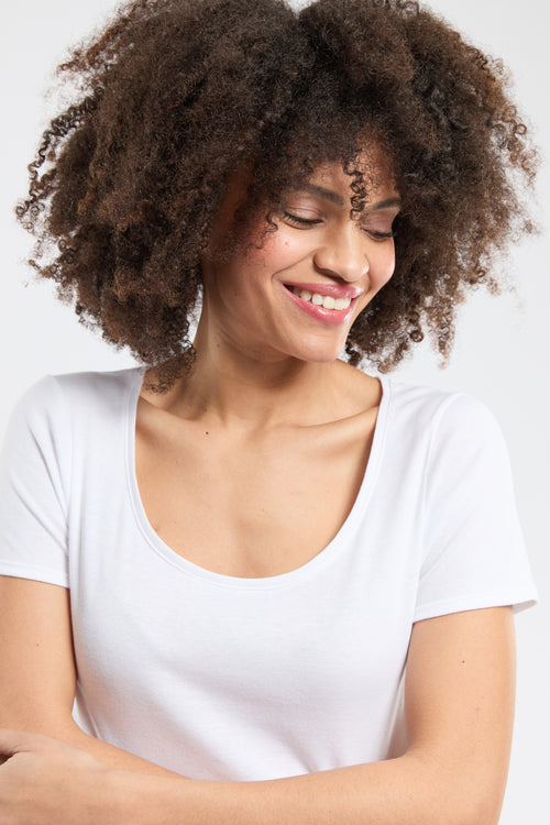 T-shirt uni - coton et kapok - Armor-lux - 2