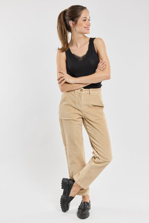 Tanktop mit Spitze – Wolle und Seide - Armor-lux - 3