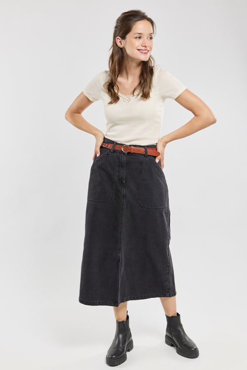 T-shirt col dentelle - laine et soie - Armor-lux - 3