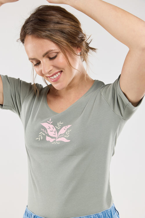 T-shirt végétal - coton léger - Armor-lux - 2