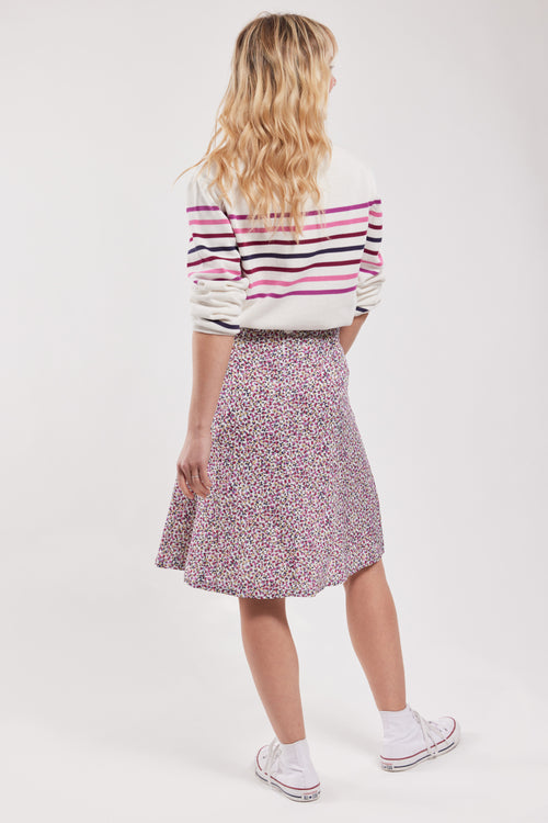 Jupe courte motifs fleuris - Armor-lux - 2