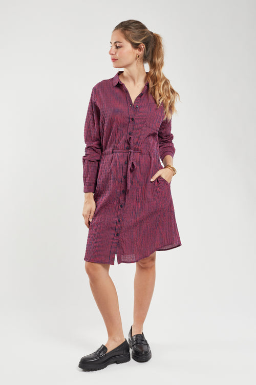 Robe chemise à carreaux - coton - Armor-lux - 4