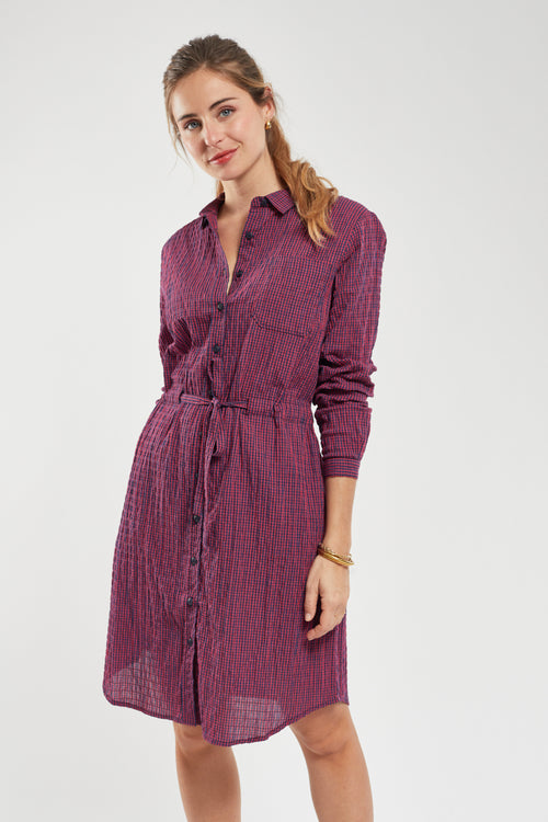 Robe chemise à carreaux - coton - Armor-lux - 1