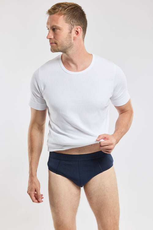 Plain briefs - light organic cotton - Armor-lux - 1
