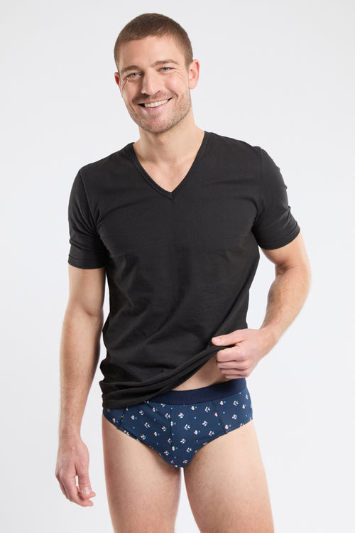 Printed briefs - cotton - Armor-lux - 1