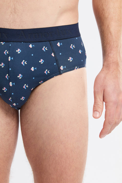 Printed briefs - cotton - Armor-lux - 2