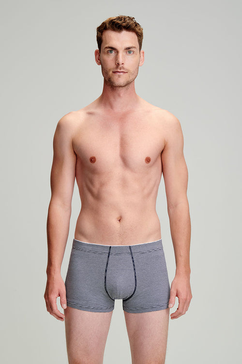 Fine striped boxers - light organic cotton - Armor-lux - 1