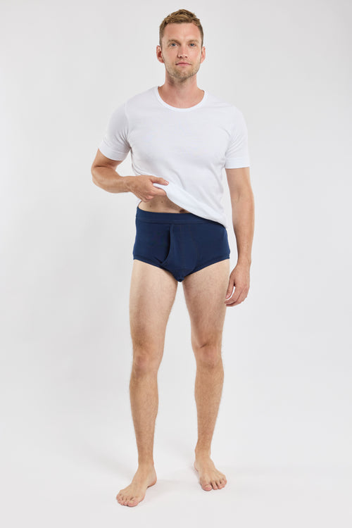 High rise Y-fronts - lightweight organic cotton - Armor-lux - 1