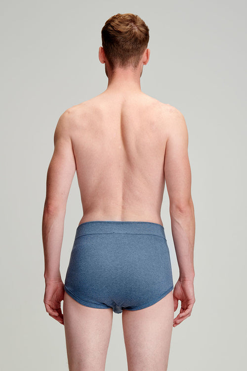 Offener Slip mit hoher Taille – leichte Bio-Baumwolle - Armor-lux - 2