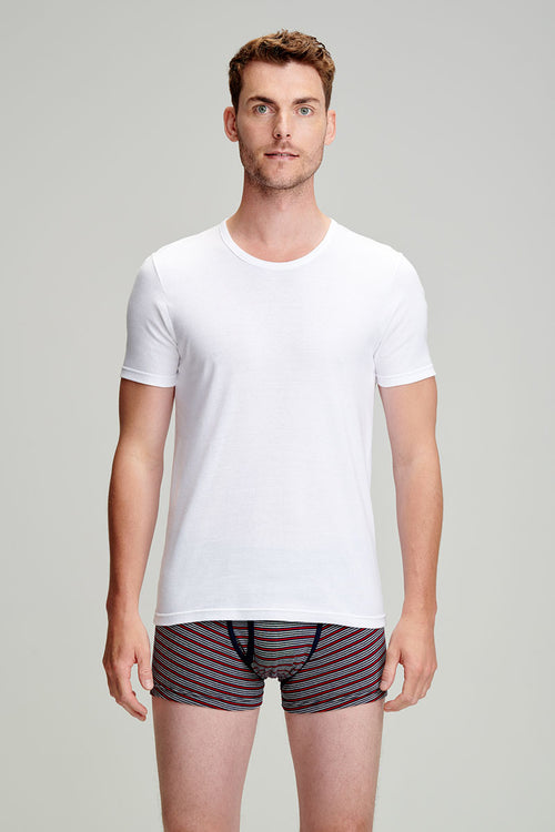 Gestreifte Boxershorts mit offenem Schnitt – leichte Bio-Baumwolle - Armor-lux - 3