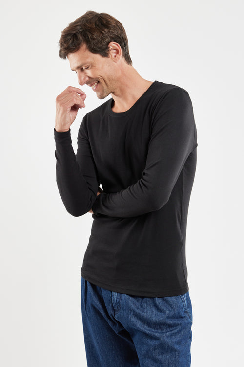 Long-sleeved T-shirt - organic cotton and kapok - Armor-lux - 4