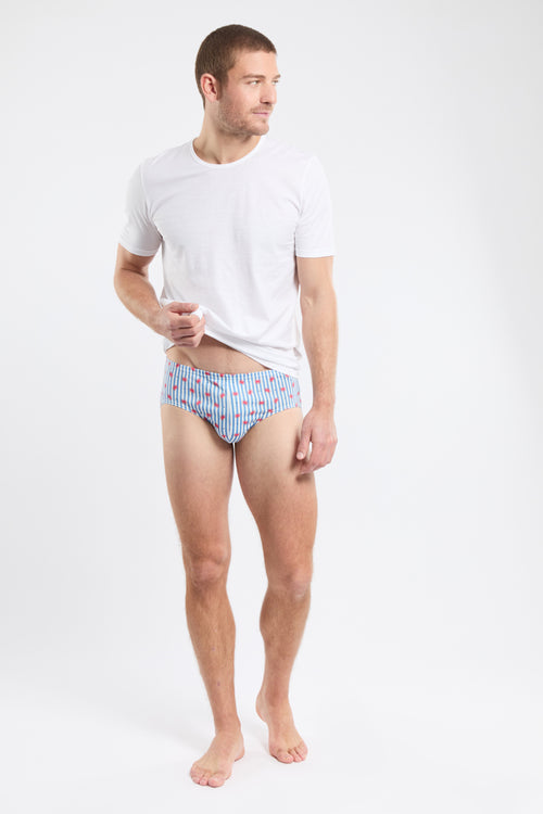 Crab pattern briefs - organic cotton - Armor-lux - 4