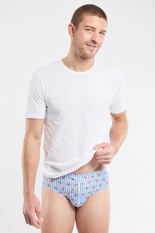 Crab pattern briefs - organic cotton - Armor-lux - 3