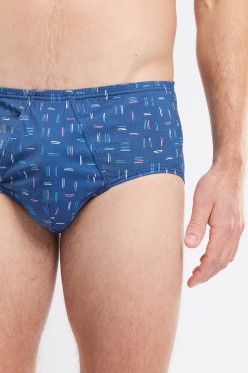 Stripes” prints open briefs - organic cotton - Armor-lux - 2