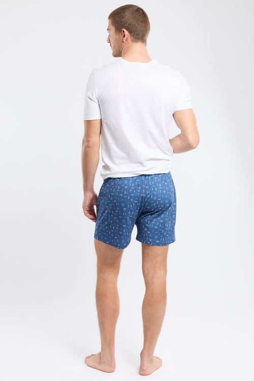 Stripe print boxer shorts - lightweight organic cotton - Armor-lux - 4