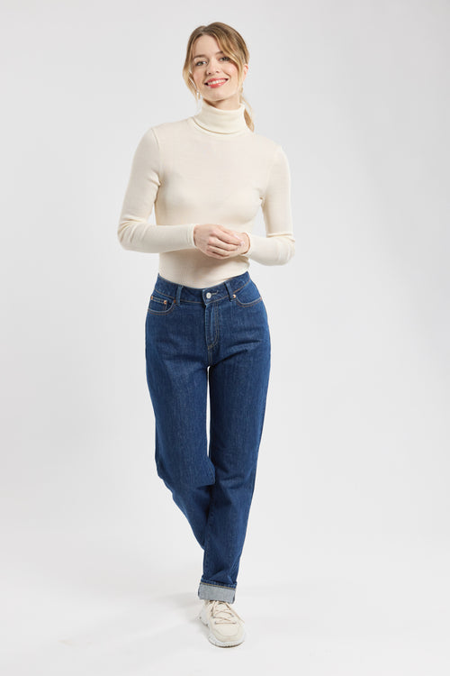 Polo neck T-shirt – wool and silk - Armor-lux - 3