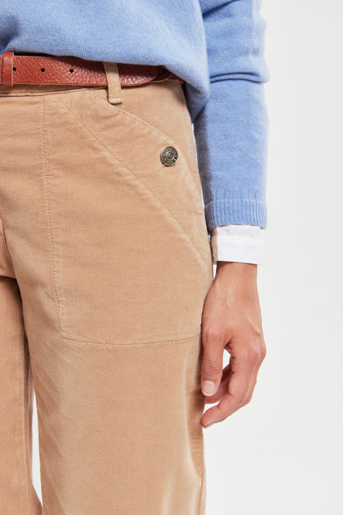 Hose mit geradem Schnitt – Samt - Armor-lux - 3