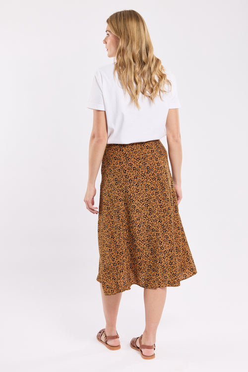 Jupe imprimée fleurs - Cupro - Armor-lux - 4