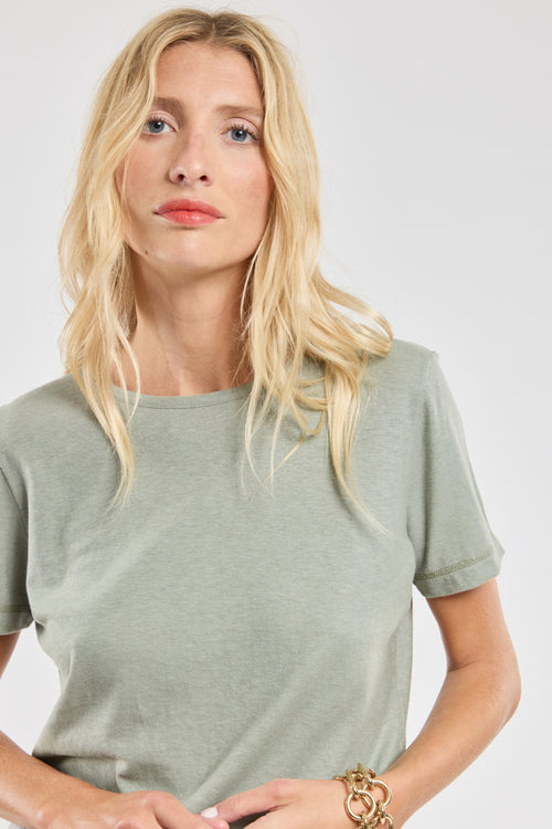 T-shirt uni - coton et lin - Armor-lux - 2