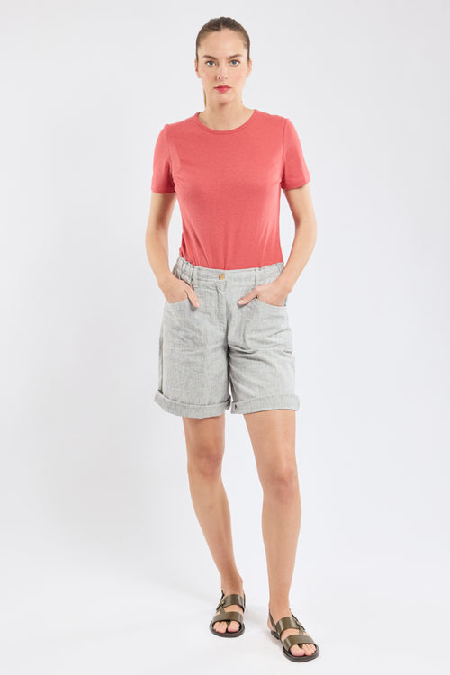 T-shirt uni - coton et lin - Armor-lux - 3