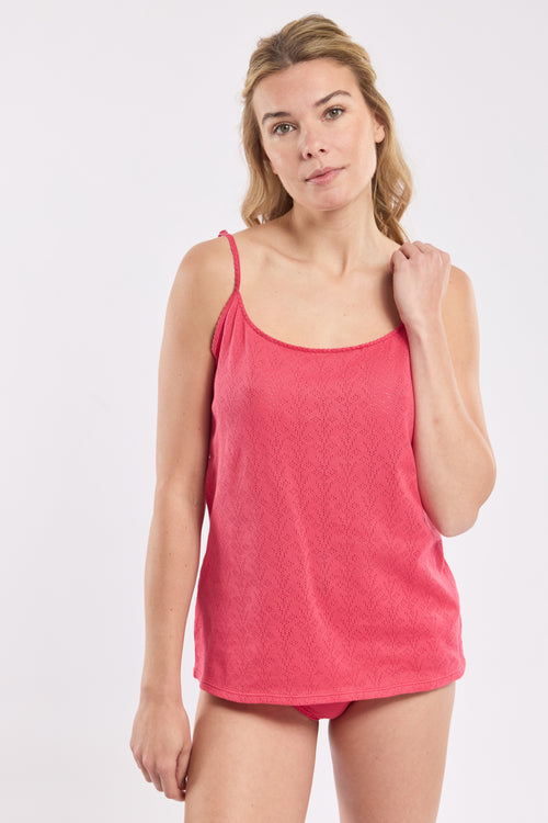 Openwork knit camisole -  organic cotton - Armor-lux - 1