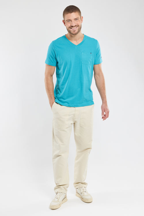 T-shirt col V - coton léger - Armor-lux - 4